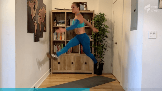 exercice du split squat jump and kick