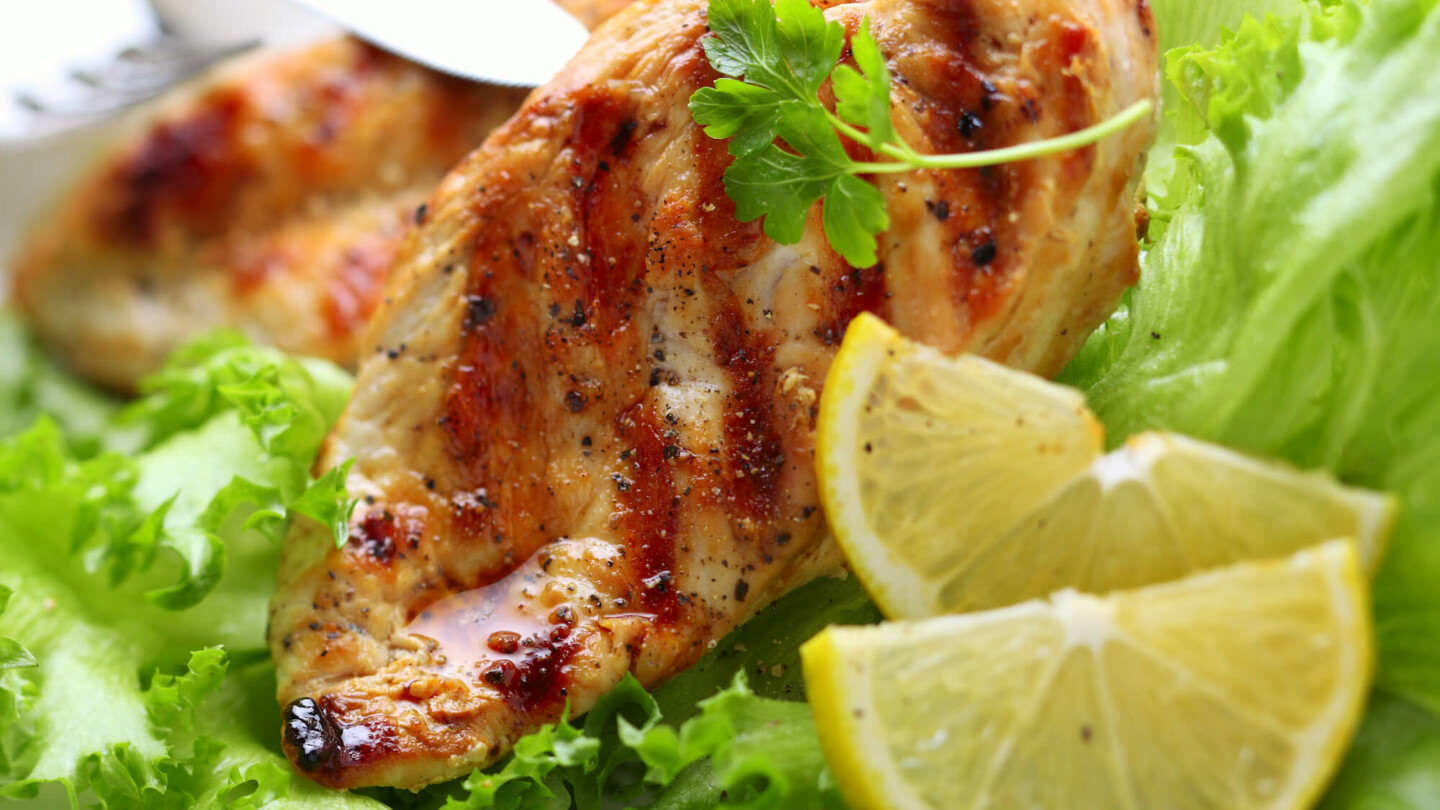 poulet grillé au citron
