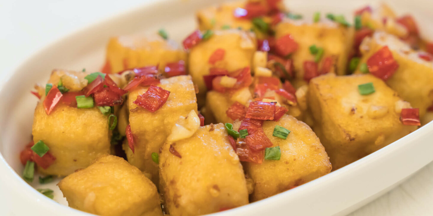 tofu croustillant avec épices